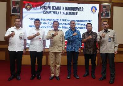 Forum Tematik Bakohumas 2022  Wujud Komitmen Kemhan Mendukung Pengembangan Indhan Dalam Negeri