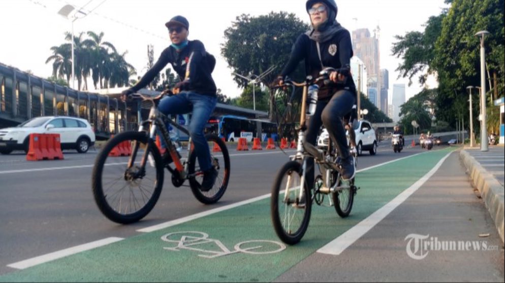4 Pesepeda Masuk Tol Bikin Heboh, Simak Daftar Jalur Sepeda di Jakarta