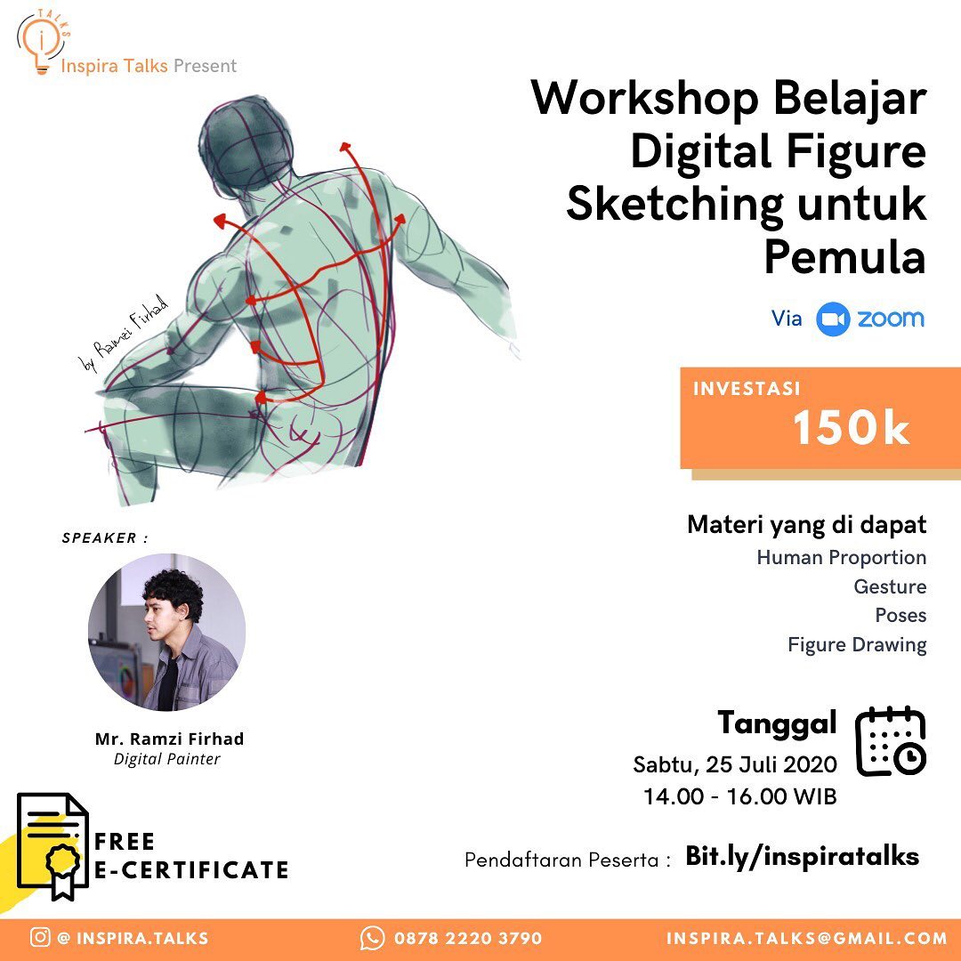 Inspira Talks - Workshop Belajar Digital Figure Sketching untuk Pemula