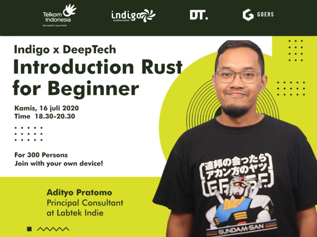 Indigo X DeepTech Webinar: Introduction Rust for Beginner