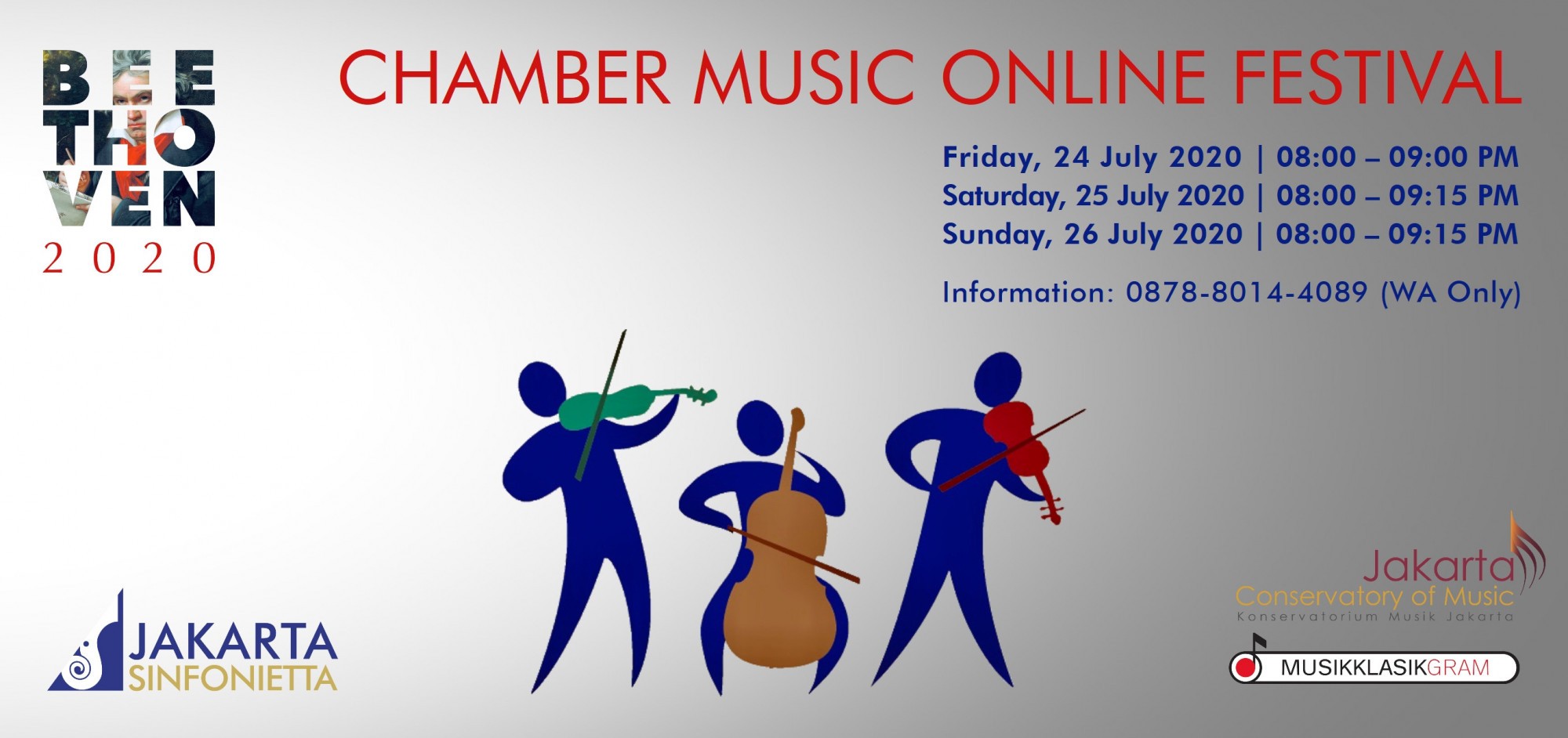 Chamber Music Online Festival - All-Day Ticket 24-26 July 2020
