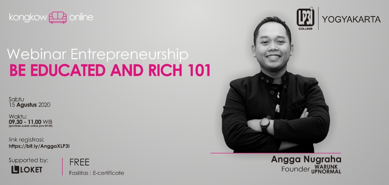 Entrepreneur Webinar : Be Educated & Rich 101