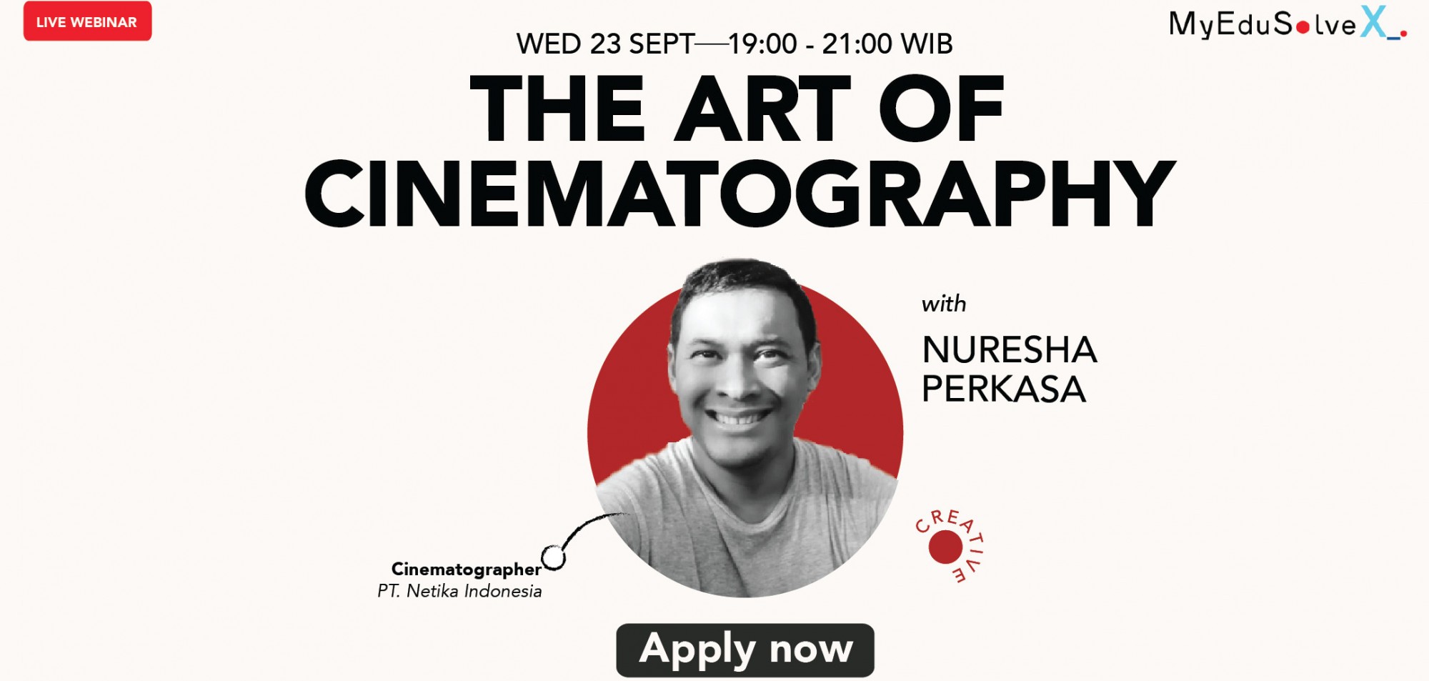 Workshop : The Art Of Cinematography