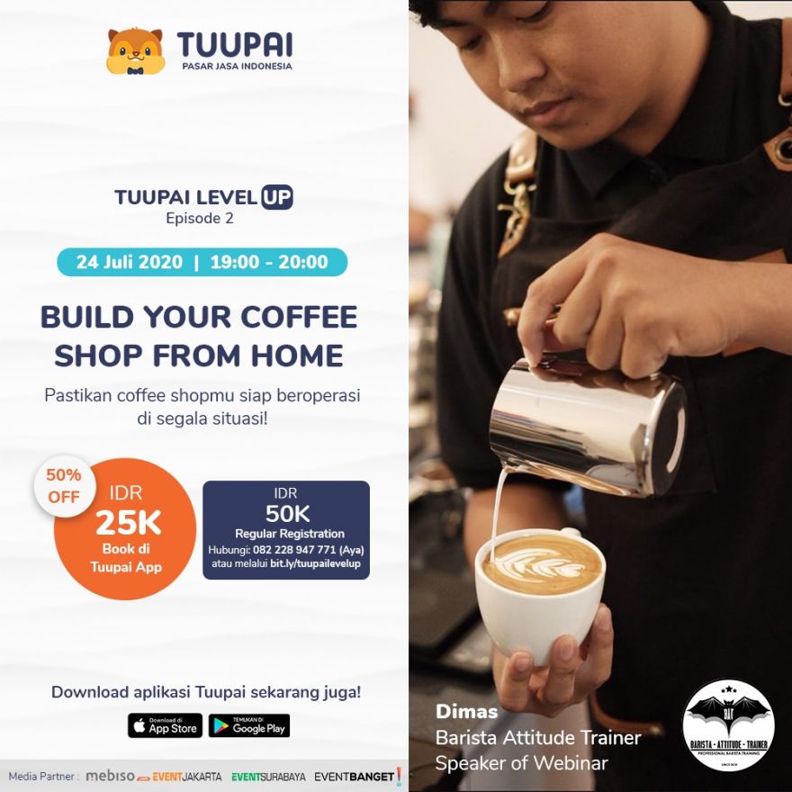 Tuupai LevelUp Webinar - Build Your Coffee Shop From Home