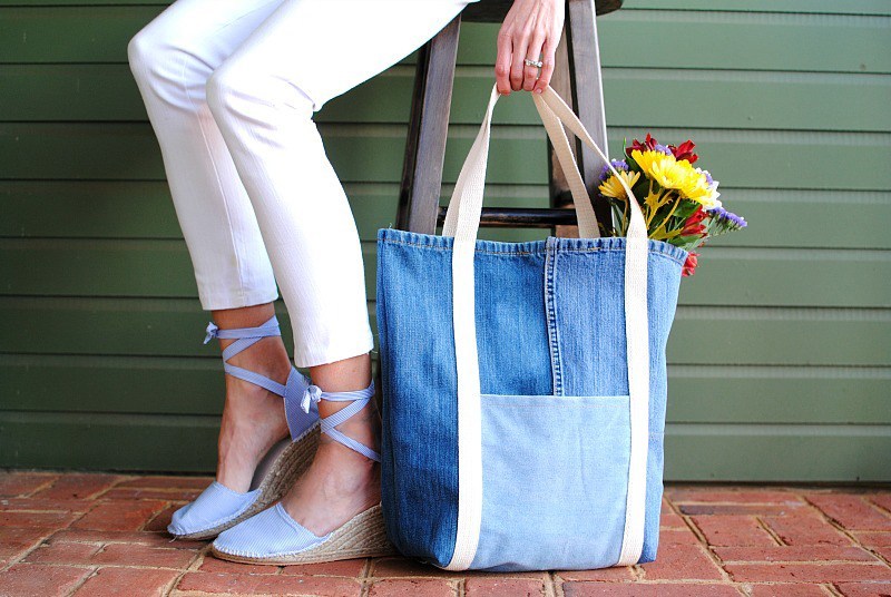 DIY: Membuat Tote Bag Dari Bahan Celana Jeans Bekas
