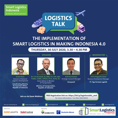 Webinar Logistics Talk : â€œThe Implementation of Smart Logistics in Making Indonesia 4.0â€
